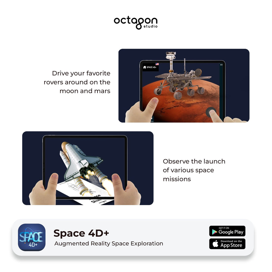 Space 4D+ Augmented Reality Cards 3