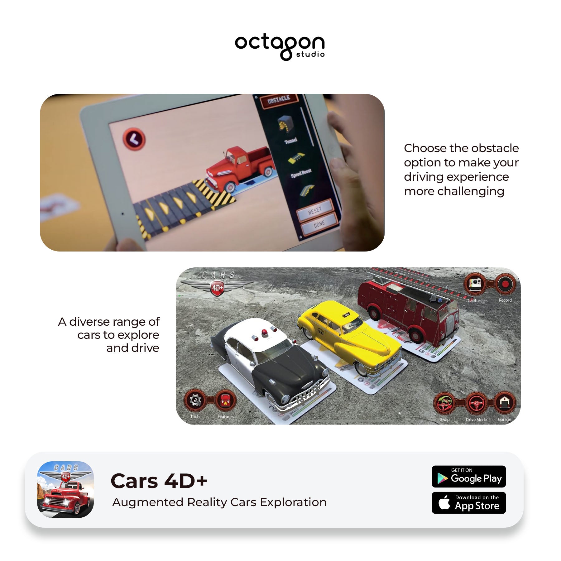 Cars 4D+ Augmented Reality Cards 4