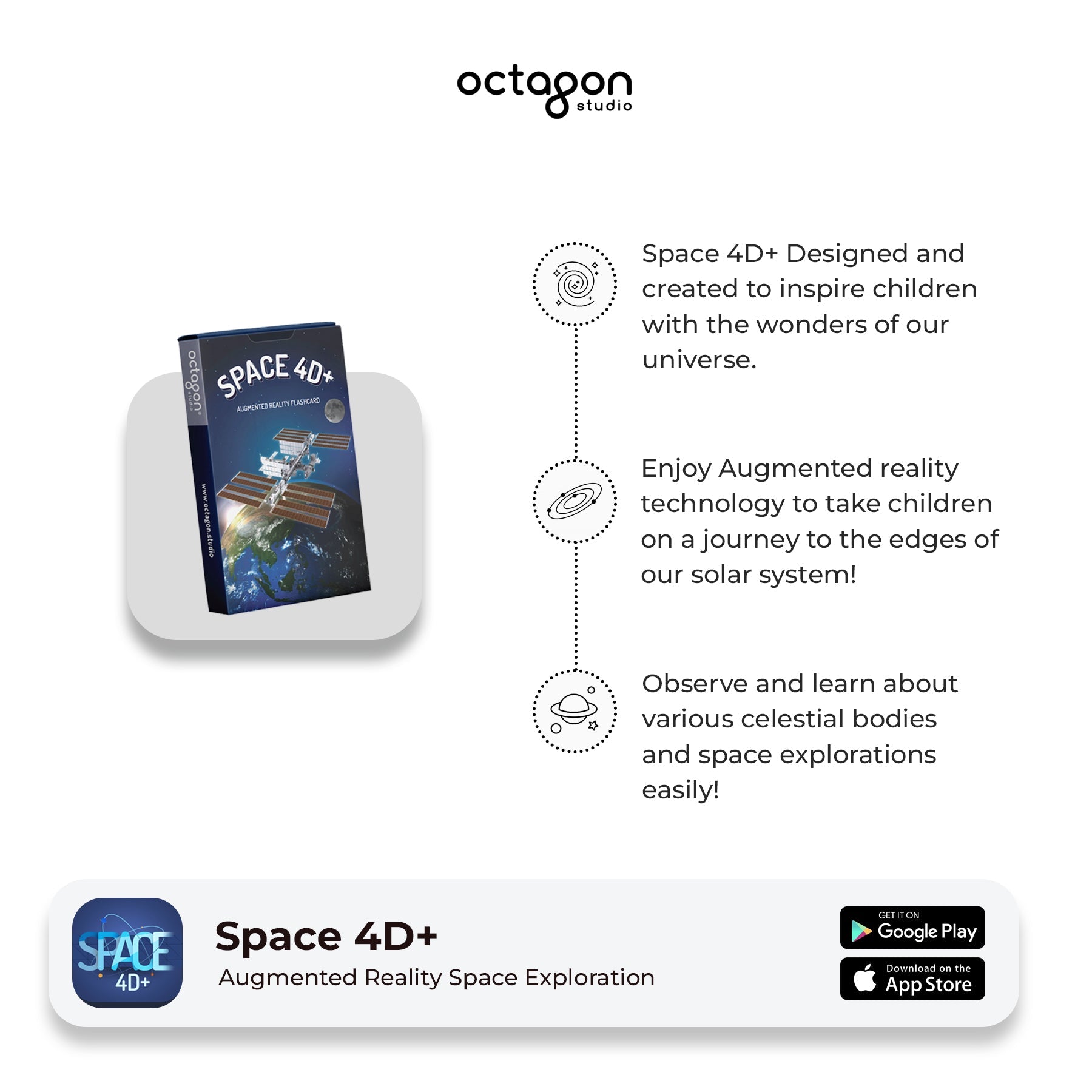 Space 4D+ Augmented Reality Cards 4