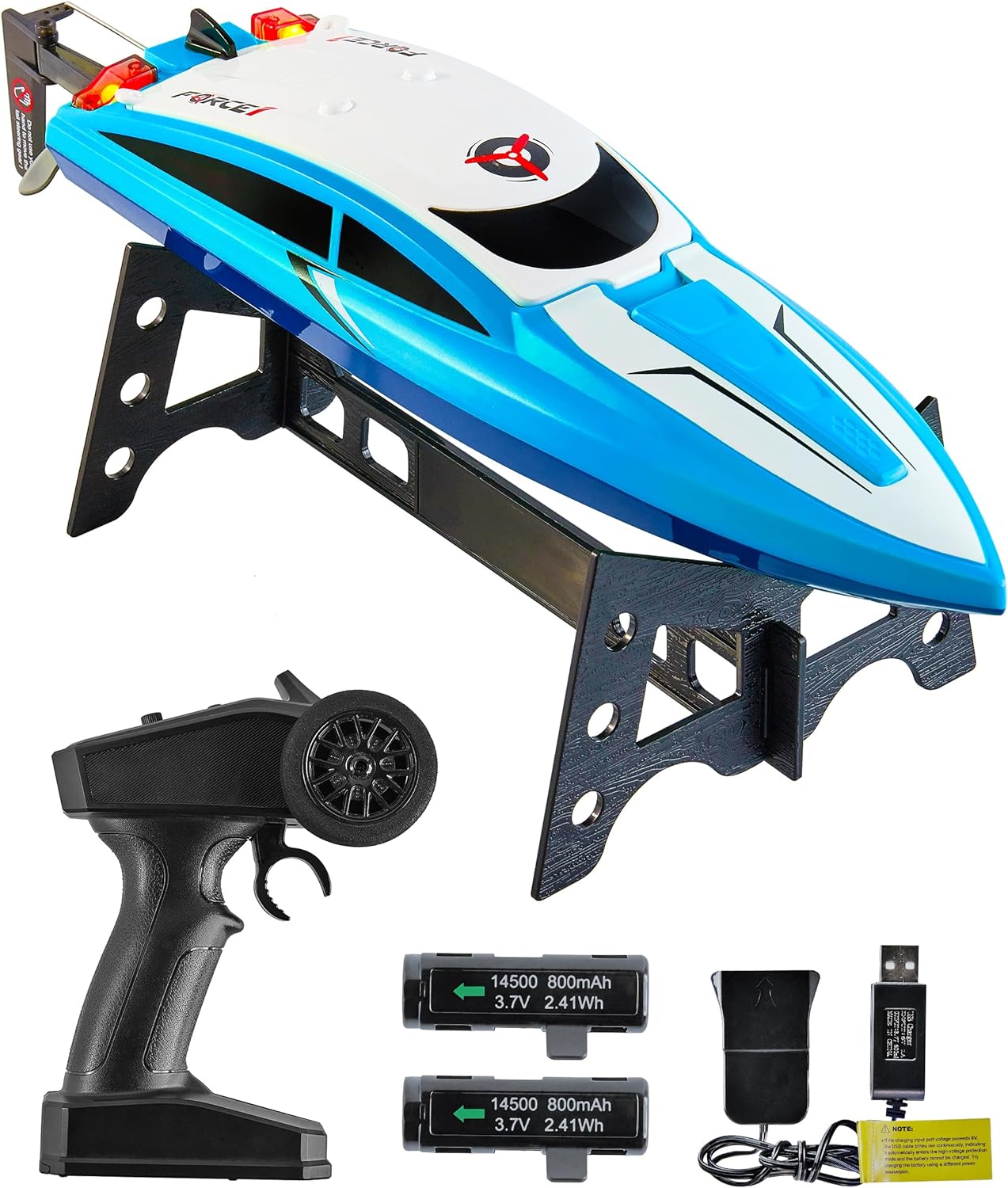 Velocity Remote Control (RC) Boat, Small - Blue