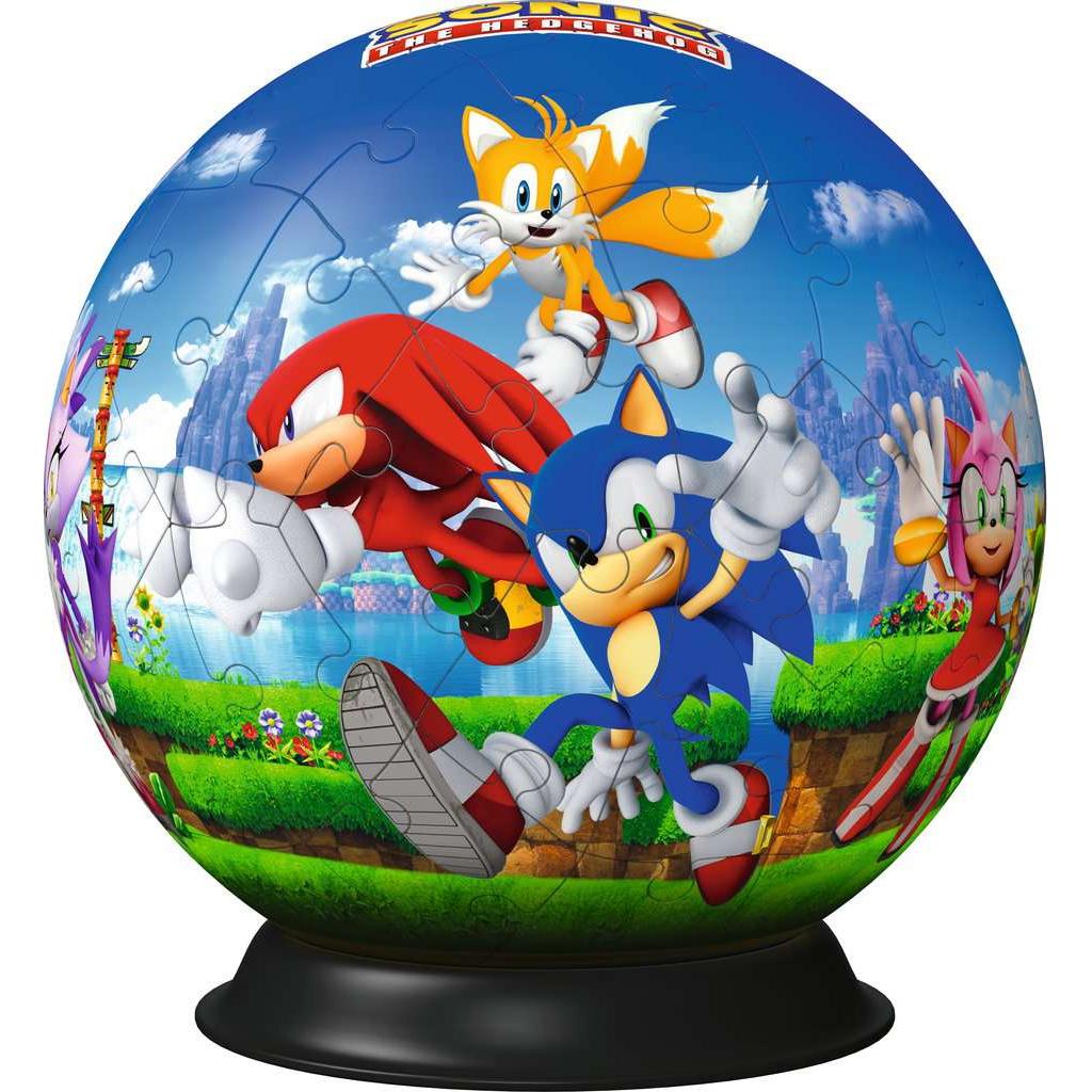Sonic the Hedgehog Ball 73 Piece 3D Jigsaw Puzzle Ravensburger 2