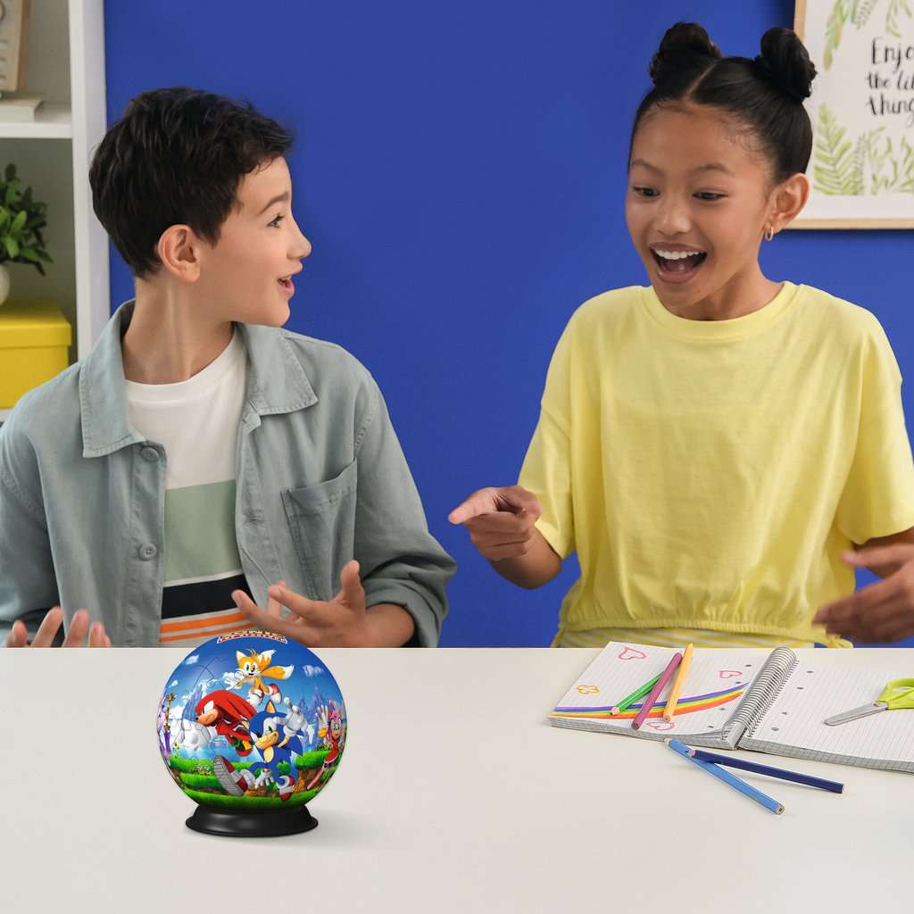 Sonic the Hedgehog Ball 73 Piece 3D Jigsaw Puzzle Ravensburger 3