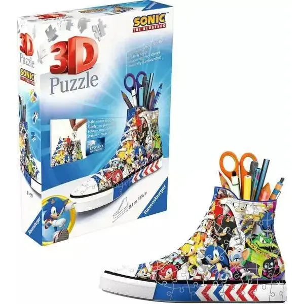 Sonic the Hedgehog Sneaker 112 Piece 3D Jigsaw Puzzle Ravensburger 3