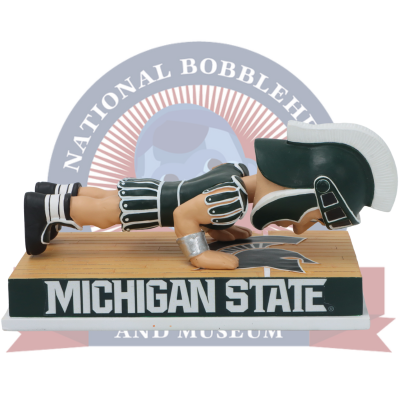 Sparty Michigan State Spartans Mascot Kissing the Court Bobblehead