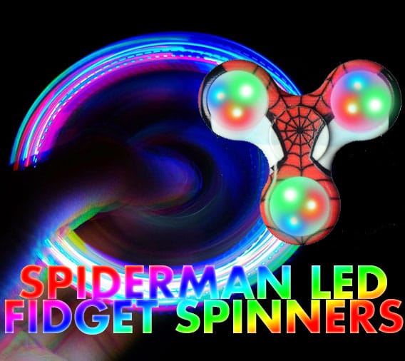 Light Up Pad Spider Fidget Finger Spinner-0