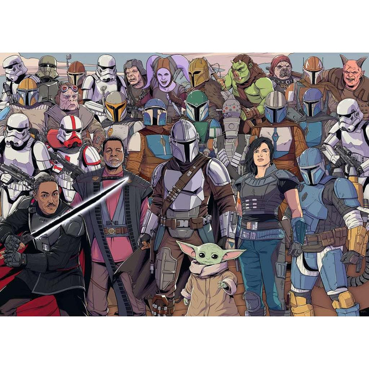 Stars Wars Mandalorian Challenge 1000 Piece Jigsaw Puzzle Ravensburger 2