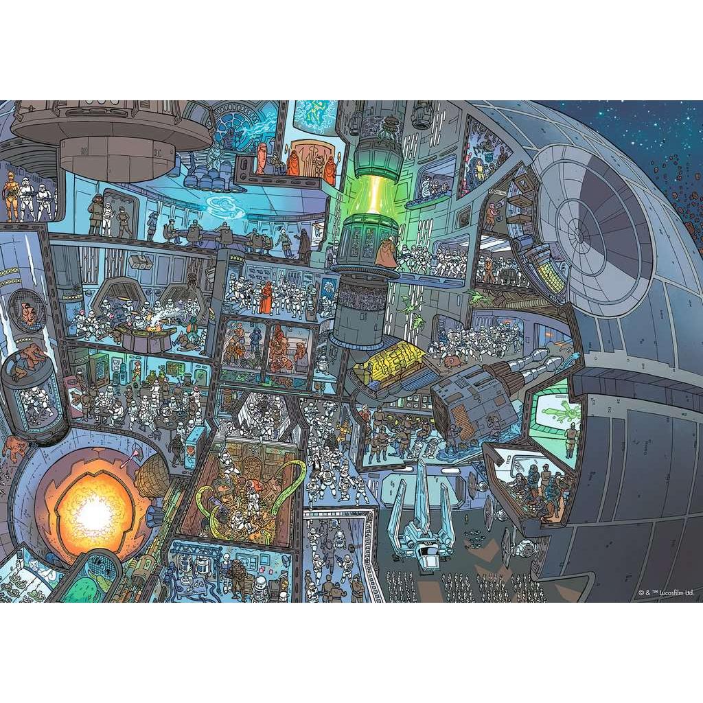 Stars Wars Where's Wookie 1000 Piece Jigsaw Puzzle Ravensburger 2