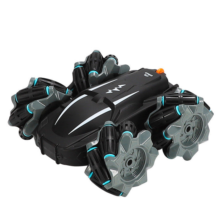 Double-sided RC stunt car with LED lights