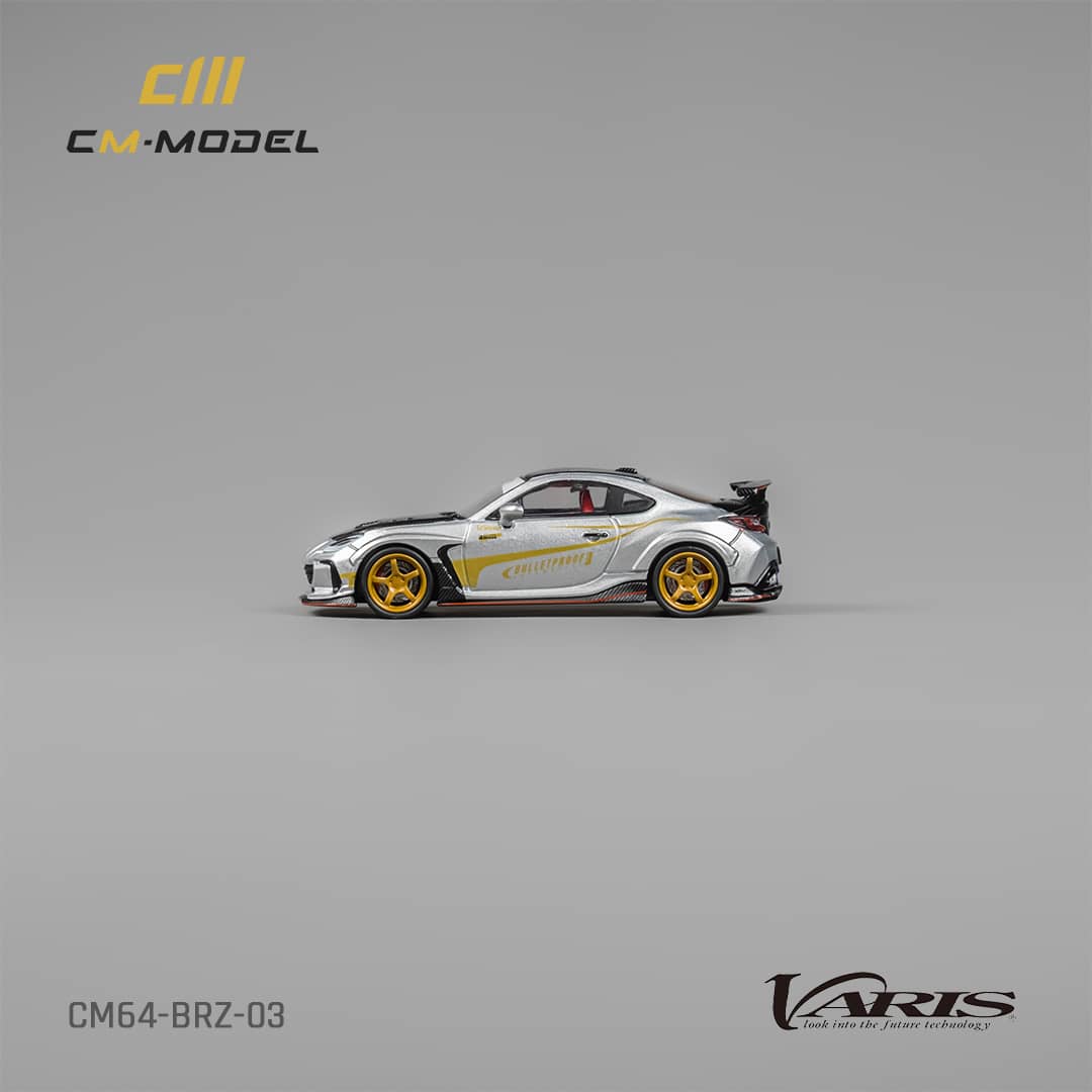 Subaru CM64-BRZ-03 Varis 1:64 Scale Diecast Model by CM Model Side View