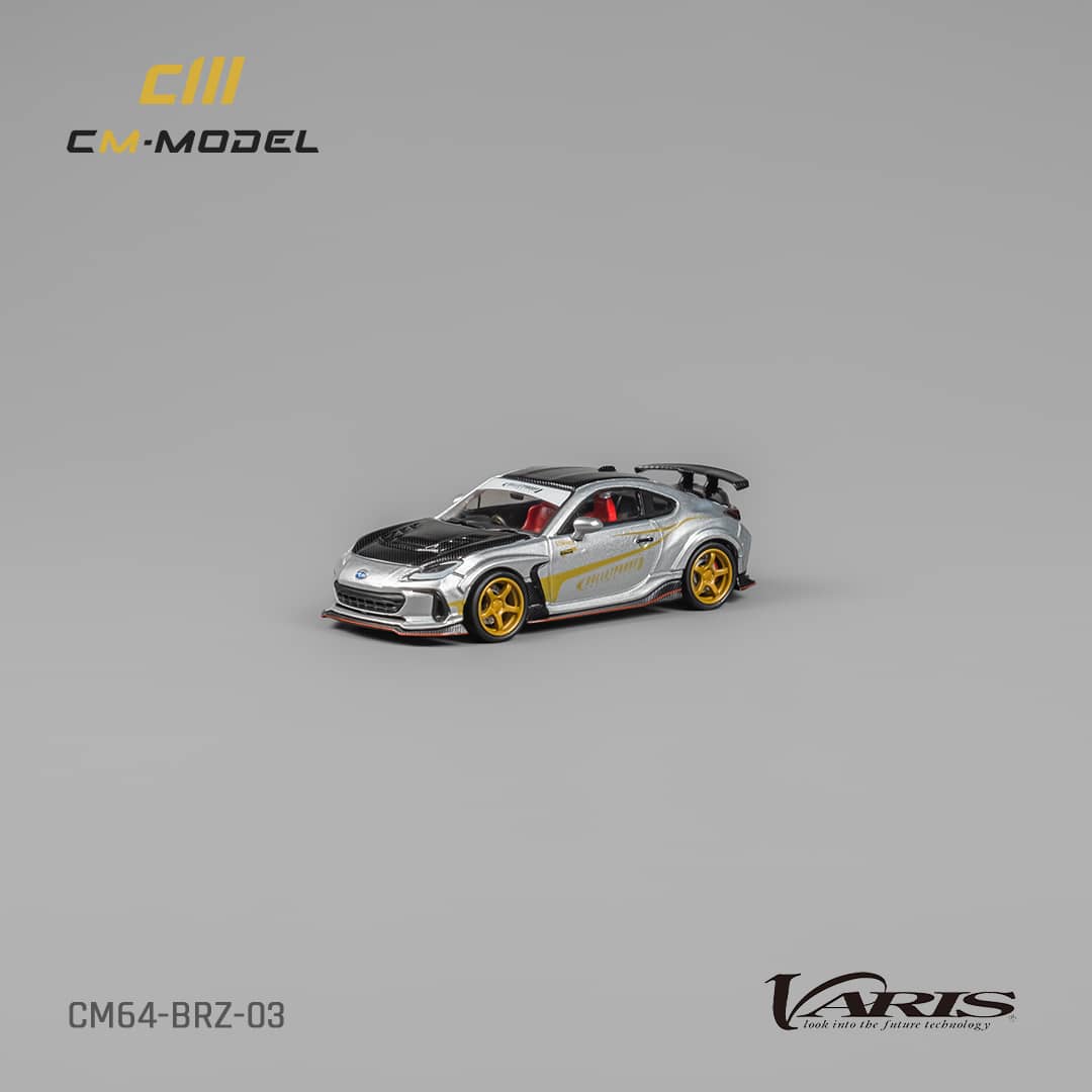 Subaru CM64-BRZ-03 Varis 1:64 Scale Diecast Model by CM Model Angle View