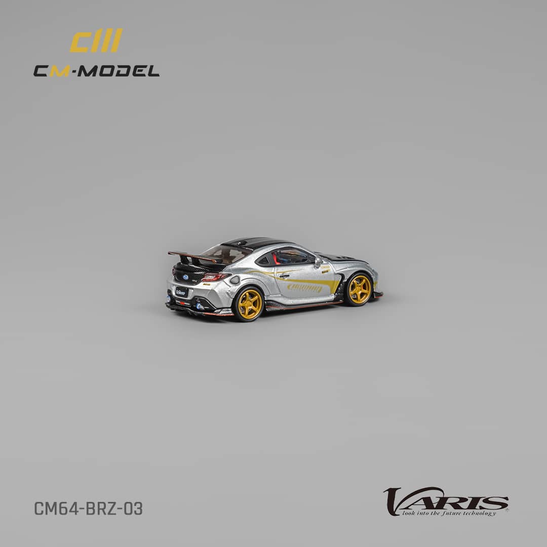 Subaru CM64-BRZ-03 Silver Varis 1:64 Scale Diecast Model by