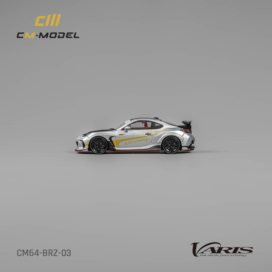 Subaru CM64-BRZ-03 Varis 1:64 Scale Diecast Model by CM Model Drivers Side View