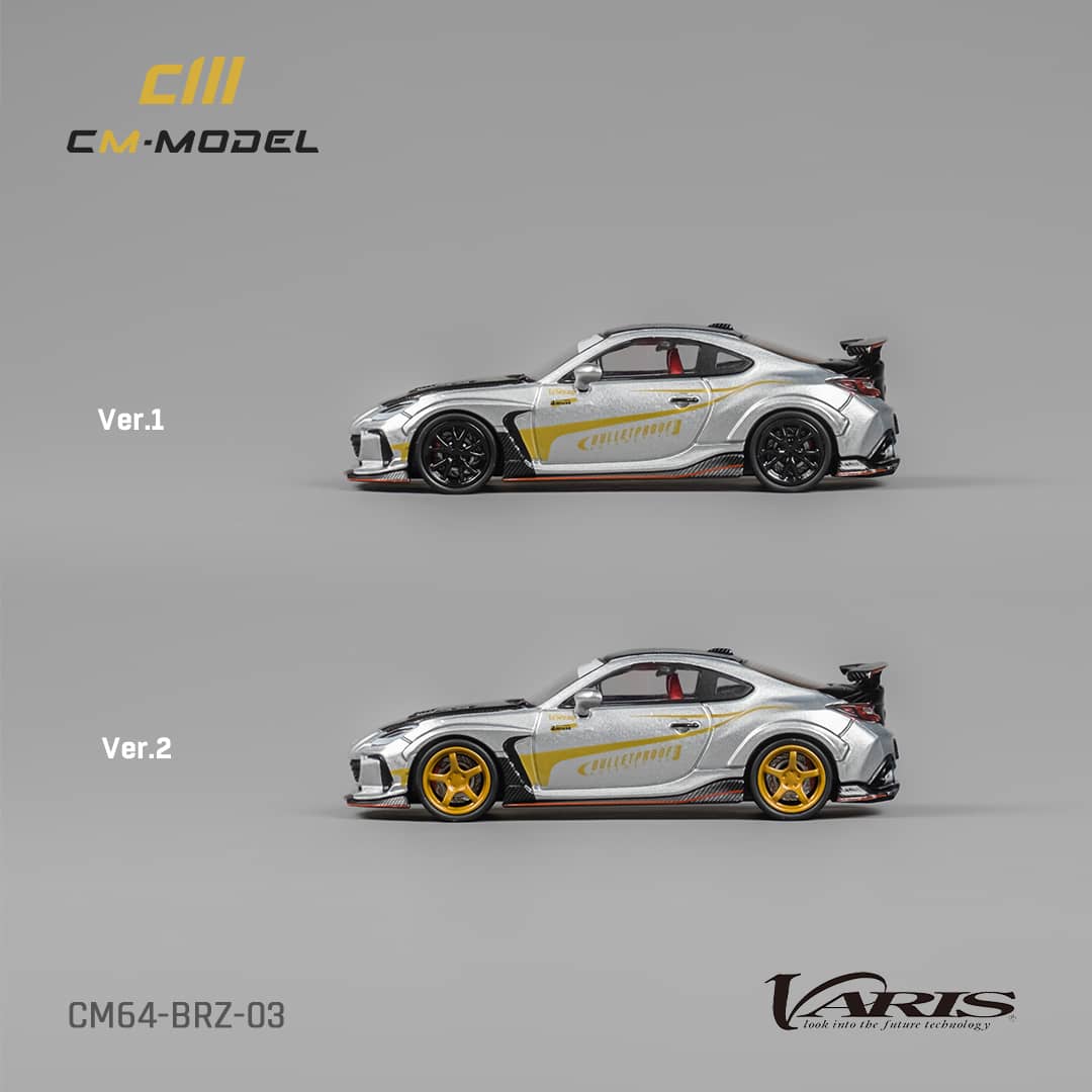 Subaru CM64-BRZ-03 Varis 1:64 Scale Diecast Model by CM Model with Wheel Options