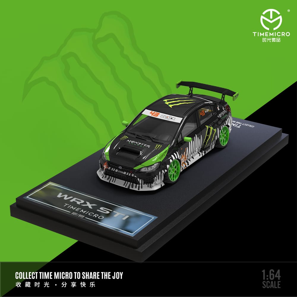 Subaru WRX STI Monster Livery 1:64 Scale Diecast by Time Micro | TM645415