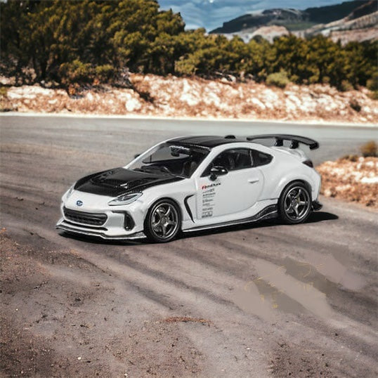 Subaru BRZ Varis BRZ ARISING-1 in White 1:64 by CM Model