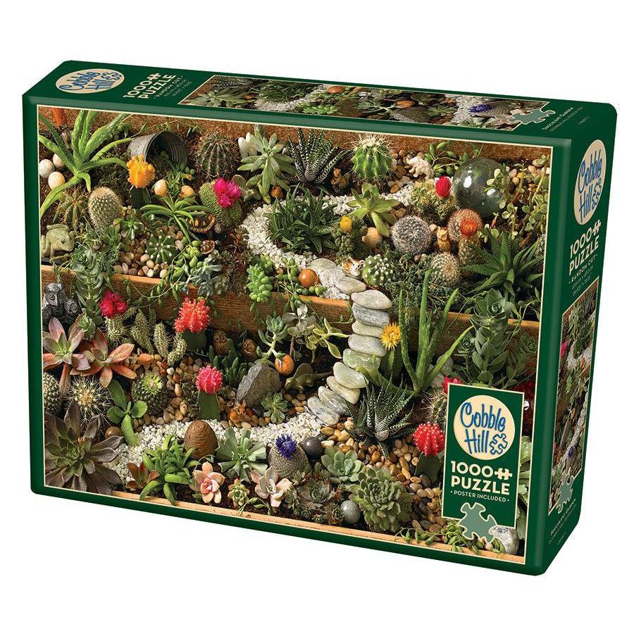 Cobble Hill Succulent Garden 1000 Piece Jigsaw Puzzle discontinued large box edition
