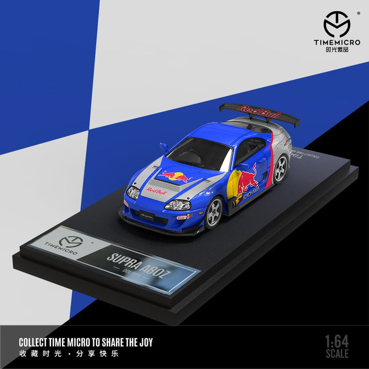 Toyota Supra A80 Red Bull Racing 1:64 Scale Diecast Model by Time Micro TM644421