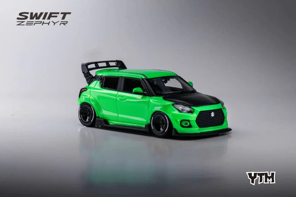 Suzuki Swift 3rd Gen Zephyr Modified Version Rear Engine Concept 1:64 Scale Resin Model by YTM in Green