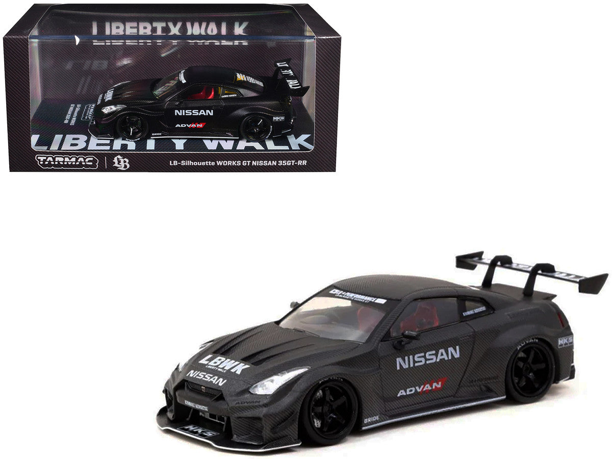 Nissan 35GT-RR LB-Silhouette WORKS GT RHD (Right Hand Drive) "Liberty Walk" Full Carbon "Hobby43" Series 1/43 Diecast Model Car by Tarmac Works-2