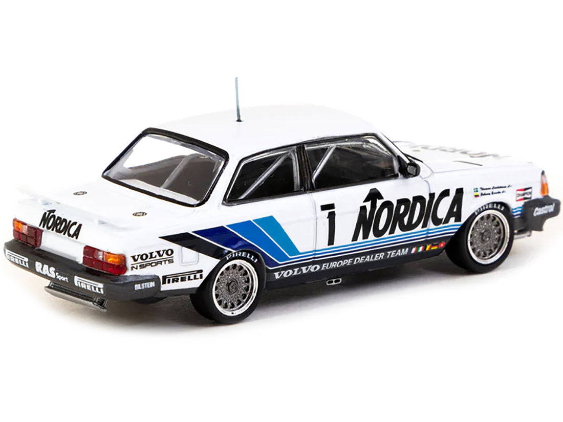 Volvo 240 Turbo #1 Johnny Cecotto - Thomas Lindstrom Winner "ETCC Zolder" (1986) "Hobby64" Series 1/64 Diecast Model Car by Tarmac Works-1