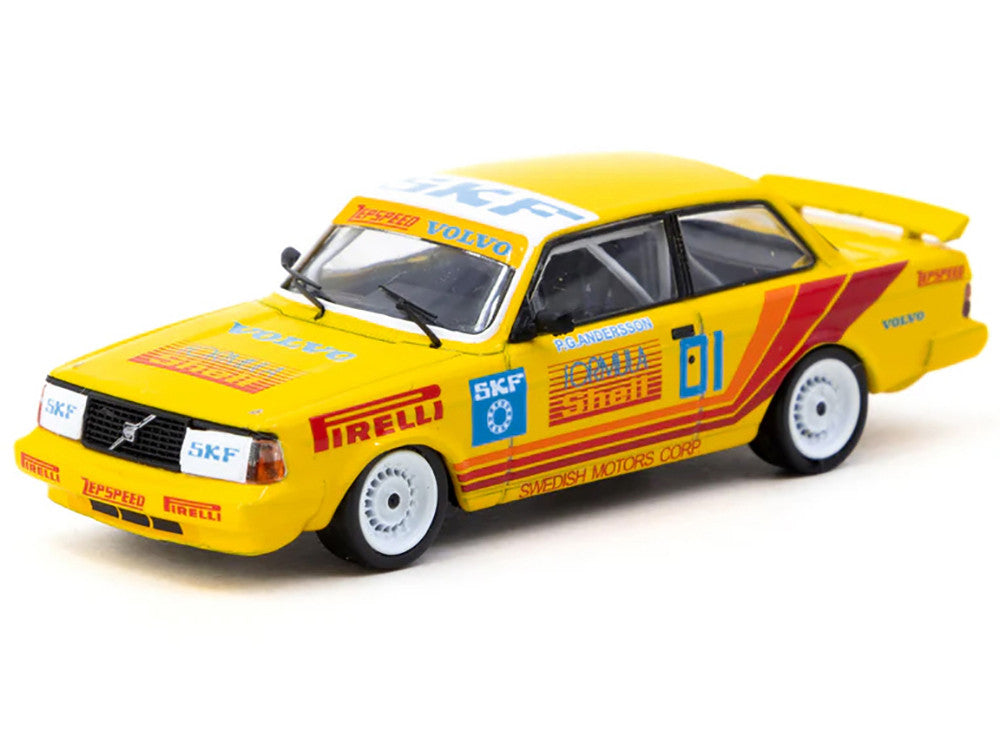 Volvo 240 Turbo #01 Per-Gunnar Andersson Winner "Thai Group A Championship Bira Circuit Pattaya" (1988) "Hobby64" Series 1/64 Diecast Model Car by Tarmac Works-0