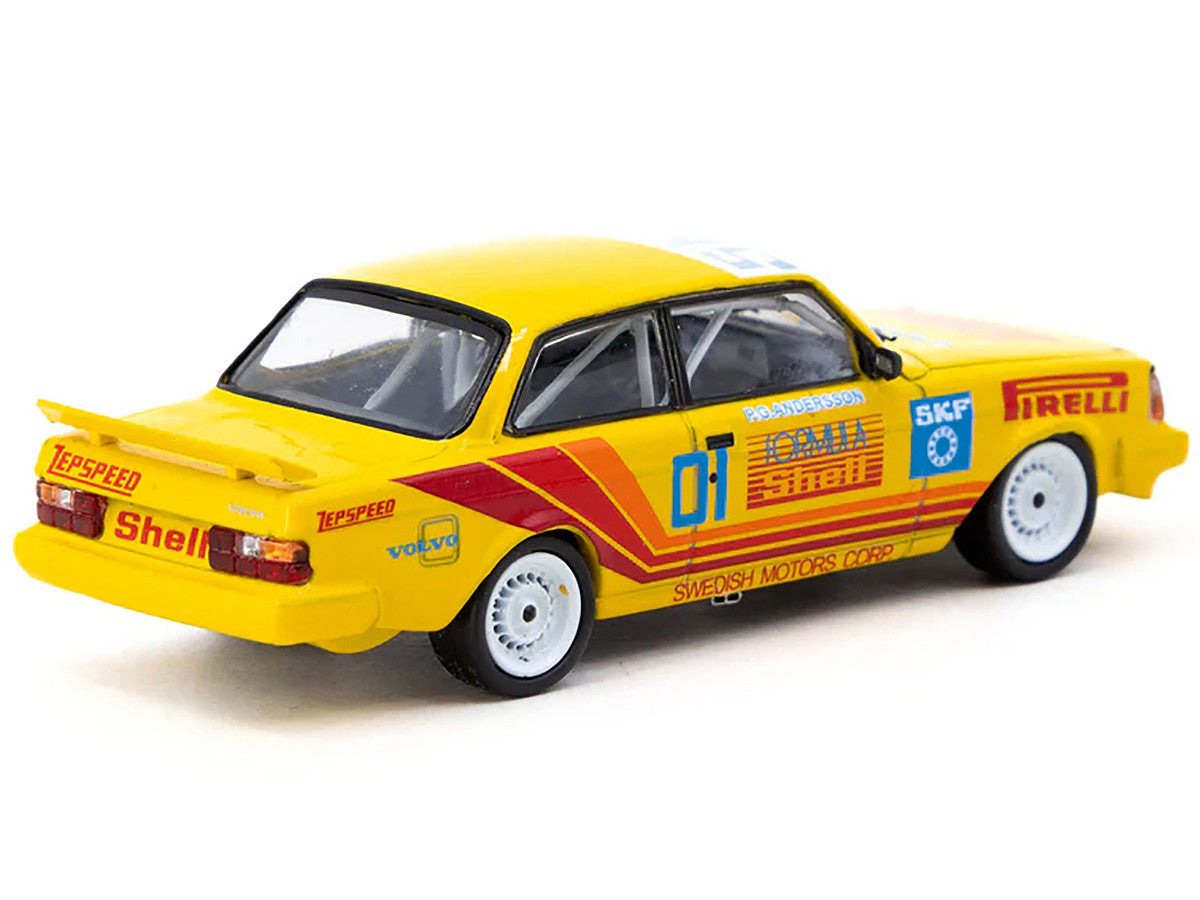 Volvo 240 Turbo #01 Per-Gunnar Andersson Winner "Thai Group A Championship Bira Circuit Pattaya" (1988) "Hobby64" Series 1/64 Diecast Model Car by Tarmac Works-1