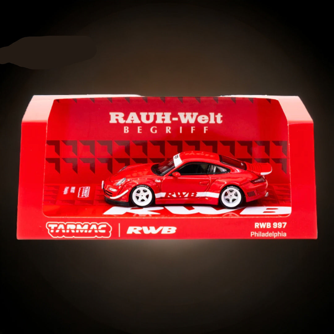 Porsche RWB 997 Philadelphia #T64-057-PH 1:64 by Tarmac Works Package View