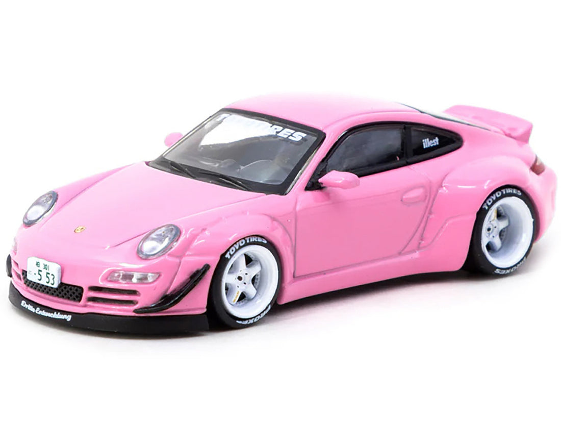 RWB 997 "Toyo Tires" Pink "Hobby64" Series 1/64 Diecast Model by Tarmac Works-1