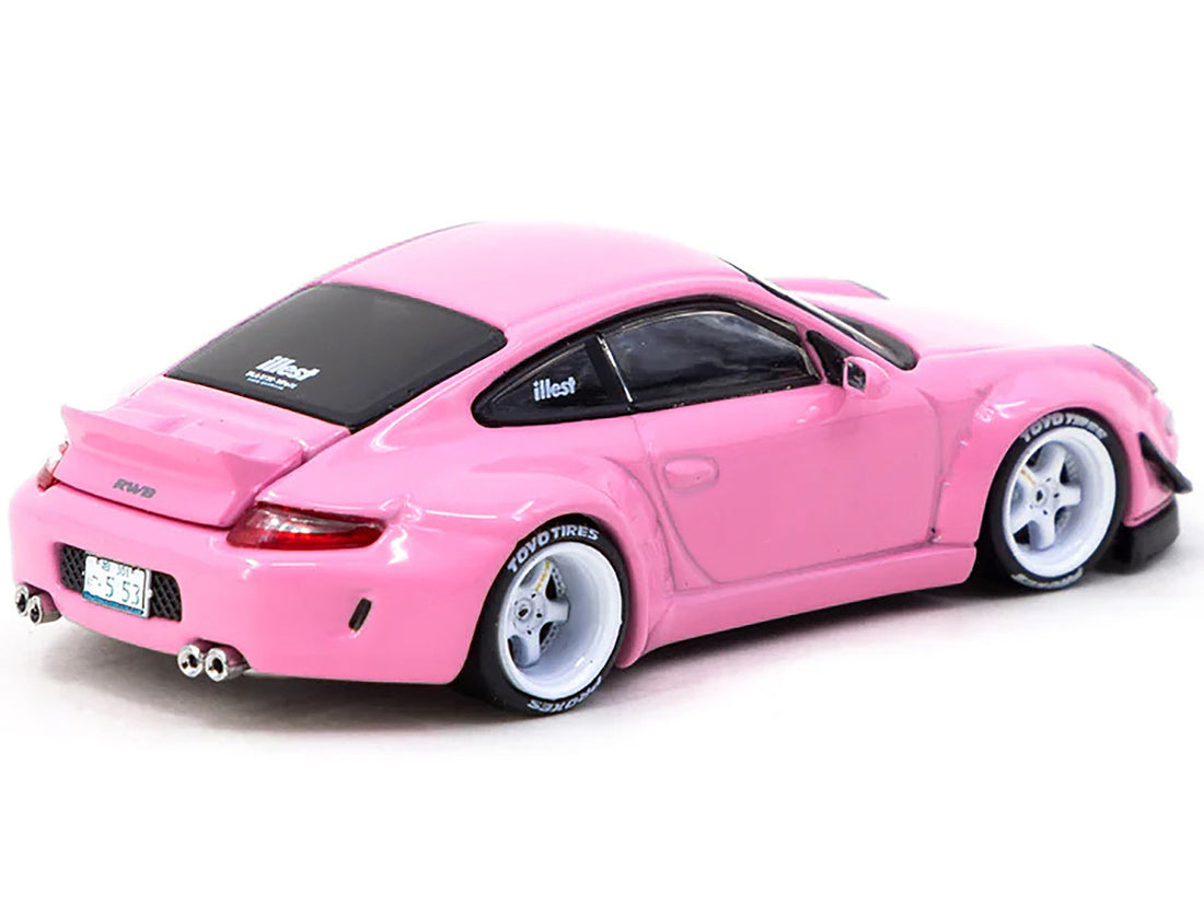 RWB 997 "Toyo Tires" Pink "Hobby64" Series 1/64 Diecast Model by Tarmac Works-2