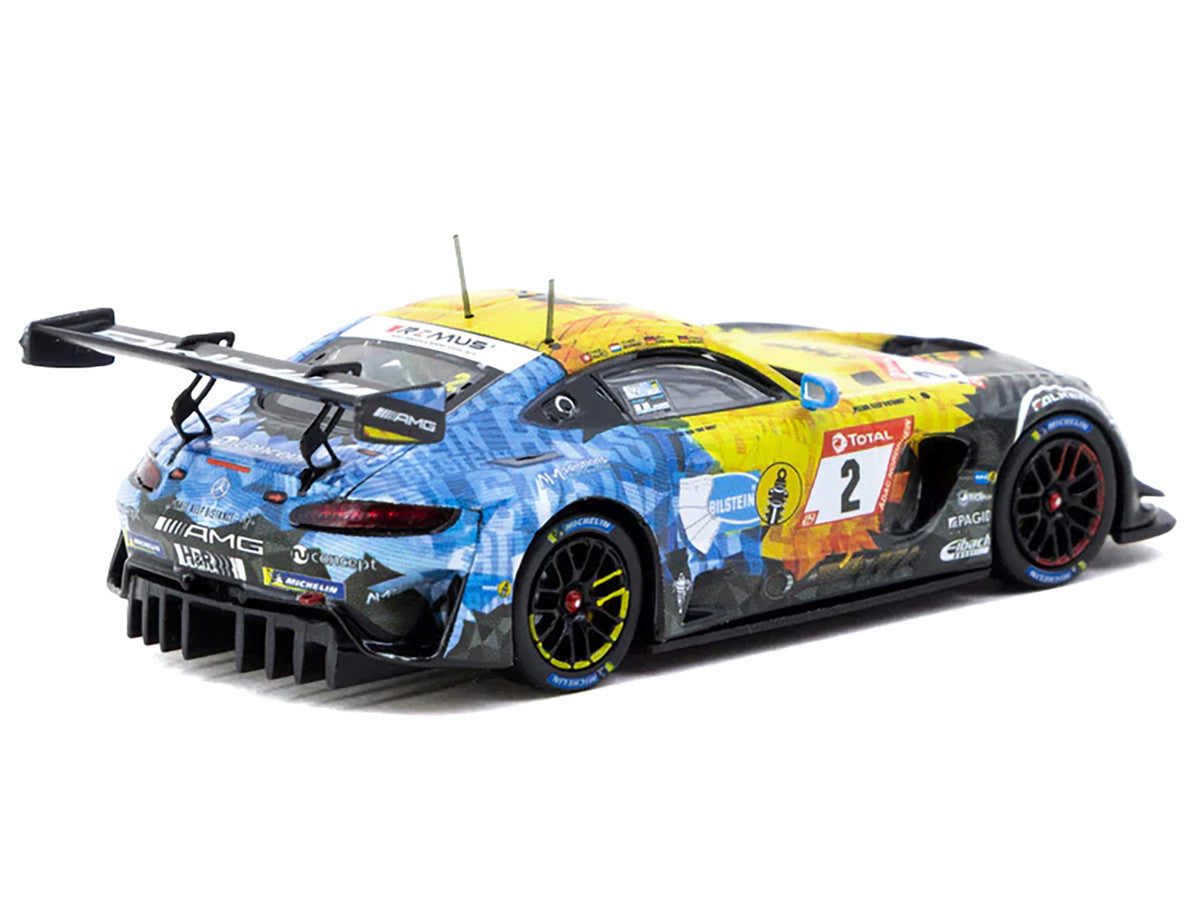 Mercedes-AMG GT3 #2 Yelmer Buurman - Nico Bastian - Philip Ellis - Hubert Haupt "24 Hours of Nurburgring" (2020) "Hobby64" Series 1/64 Diecast Model by Tarmac Works 3
