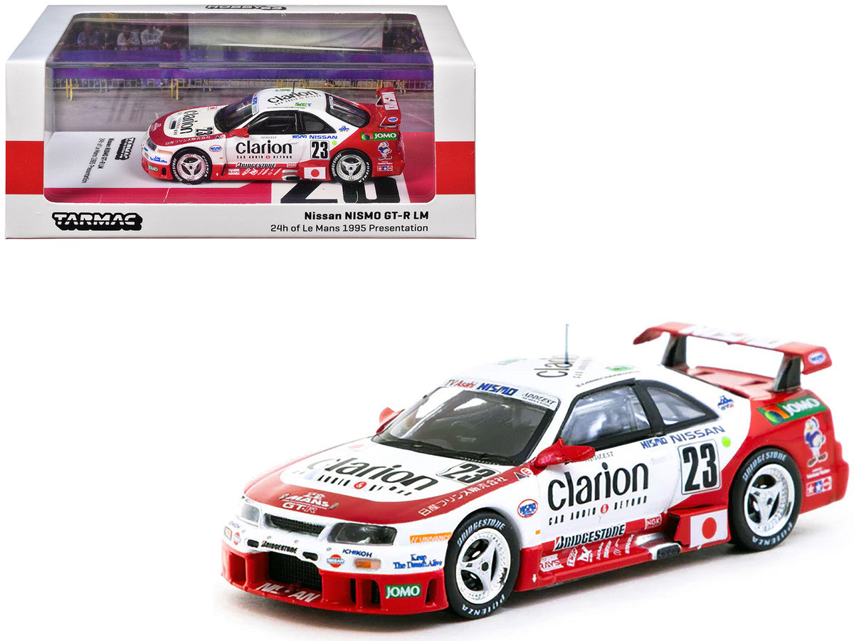 Nissan NISMO GT-R LM #23 Kazuyoshi Hoshino - Toshio Suzuki - Masahiko Kageyama "Presentation" "24 Hours of Le Mans" (1995) "Hobby64" Series 1/64 Diecast Model Car by Tarmac Works 2