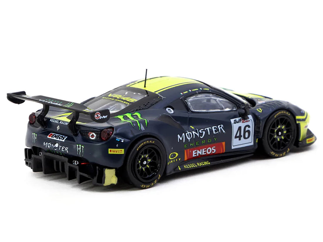 Ferrari 488 GT3 #46 V. Rossi - A. Salucci - L. Marini "Gulf 12 Hours" (2019) "Hobby64" Series 1/64 Diecast Model Car by Tarmac Works-2
