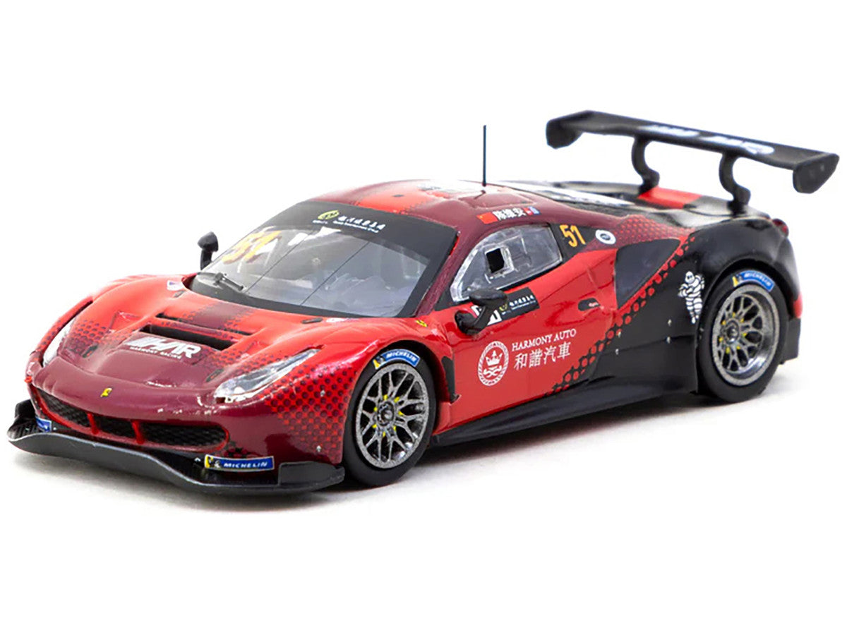 Ferrari 488 GT3 #51 Chen Weian "Harmony Racing" "Macau GT Cup" (2022) "Hobby64" Series 1/64 Diecast Model Car by Tarmac Works