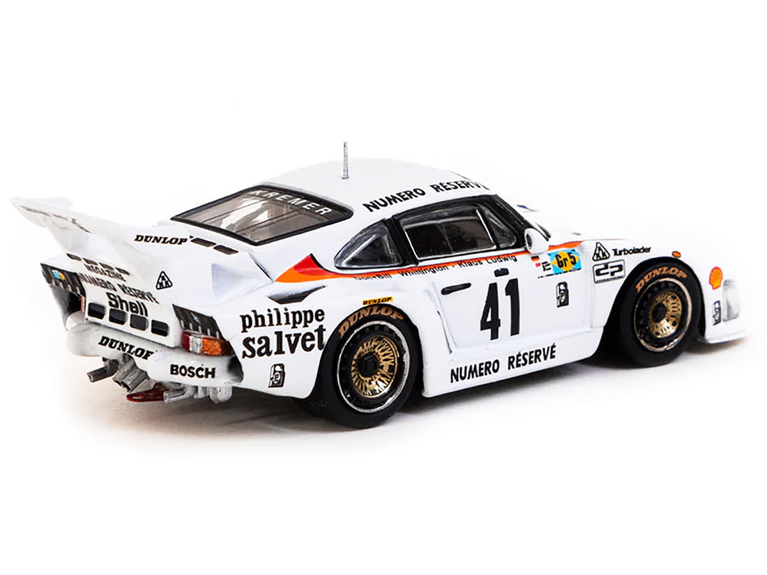 Porsche 935 K3 #41 Klaus Ludwig - Don Whittington - Bill Whittington "Kremer Racing" Winner "24 Hours of Le Mans" (1979) "Hobby64" Series 1/64 Diecast Model Car by Tarmac Works-1