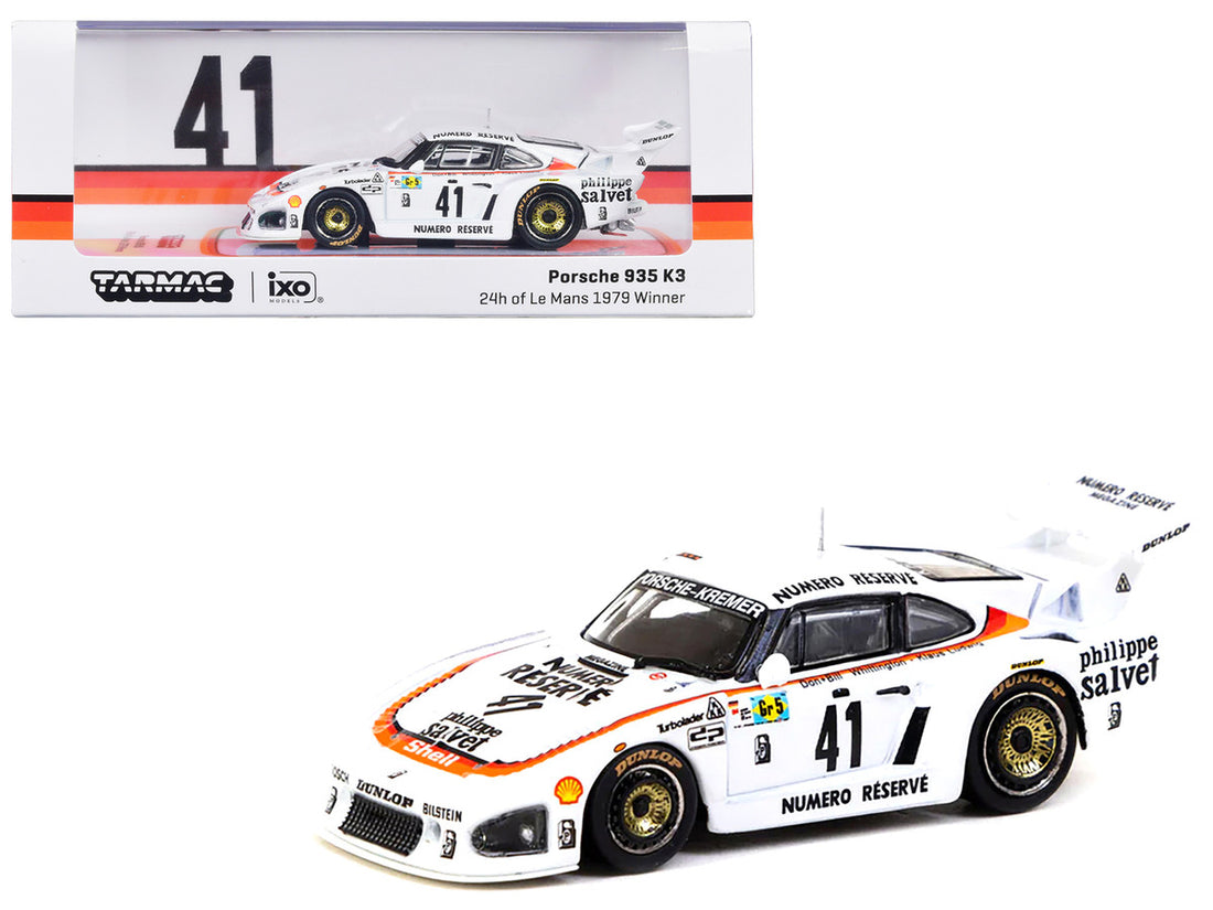 Porsche 935 K3 #41 Klaus Ludwig - Don Whittington - Bill Whittington "Kremer Racing" Winner "24 Hours of Le Mans" (1979) "Hobby64" Series 1/64 Diecast Model Car by Tarmac Works-0