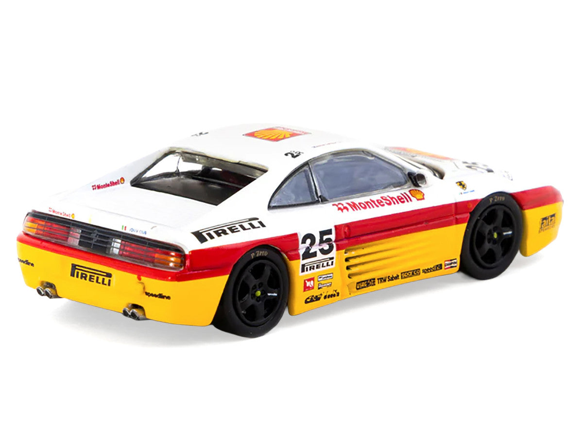 Ferrari 348 Challenge #25 Oscar Larrauri "Italian GT Championship" (1994) "Hobby64" Series 1/64 Diecast Model by Tarmac Works 2