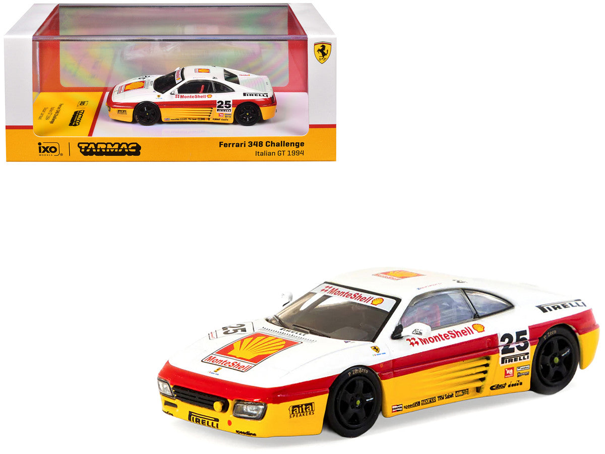 Ferrari 348 Challenge #25 Oscar Larrauri "Italian GT Championship" (1994) "Hobby64" Series 1/64 Diecast Model by Tarmac Works