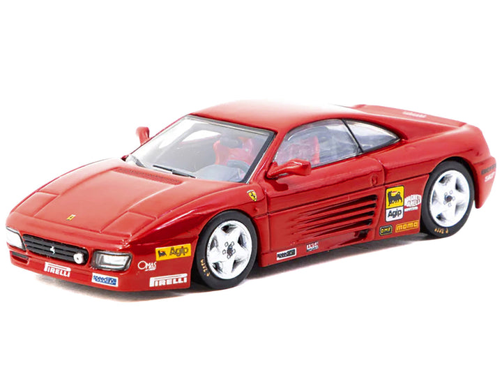 Ferrari 348 Challenge "Presentation Version" Red "Hobby64" Series 1/64 Diecast Model by Tarmac Works-1