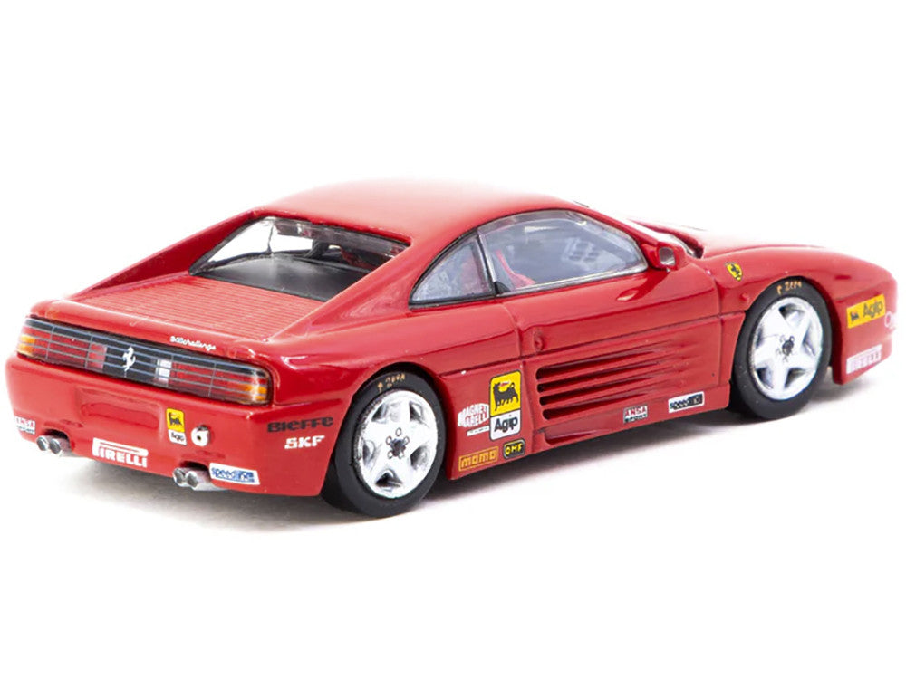 Ferrari 348 Challenge "Presentation Version" Red "Hobby64" Series 1/64 Diecast Model by Tarmac Works-0