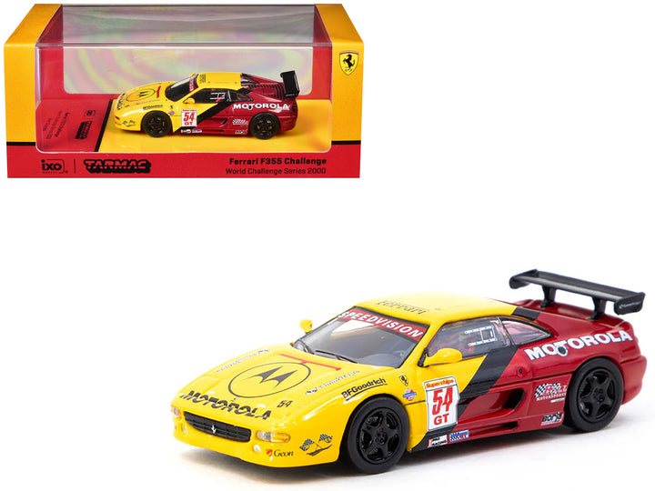 Ferrari F355 Challenge #54 Matt Drendel "World Challenge Series" (2000) "Hobby64" Series 1/64 Diecast Model Car by Tarmac Works