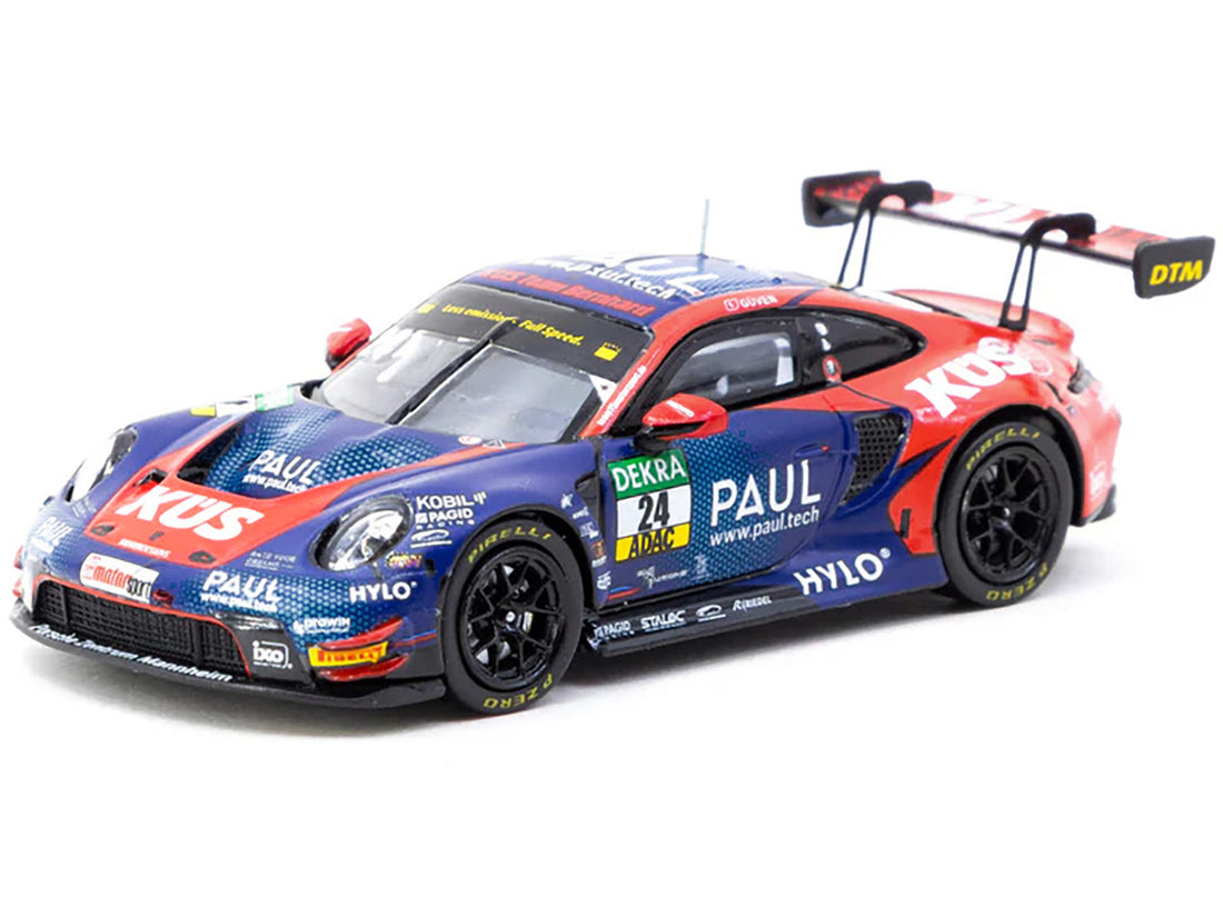 Porsche 911 GT3 R #24 Ayhancan Guven "KUS Team Bernhard" "Deutsche Tourenwagen Masters" (2023) "Hobby64" Series 1/64 Diecast Model by Tarmac Works 2
