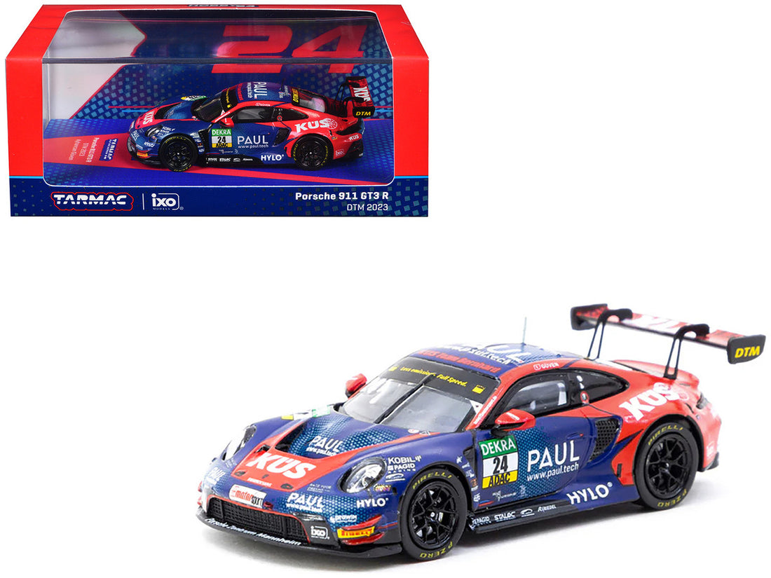 Porsche 911 GT3 R #24 Ayhancan Guven "KUS Team Bernhard" "Deutsche Tourenwagen Masters" (2023) "Hobby64" Series 1/64 Diecast Model by Tarmac Works 3
