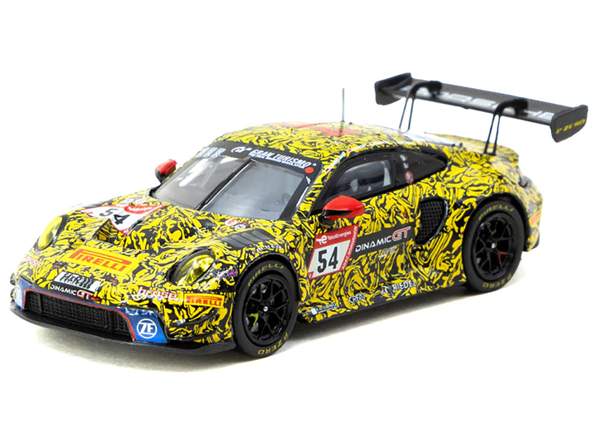 Porsche 911 GT3 R #54 Christian Engelhart - Ayhancan Guven - Laurin Heinrich - Laurens Vanthoor "24 Hours of Nurburgring" (2023) "Hobby64" Series 1/64 Diecast Model by Tarmac Works 3