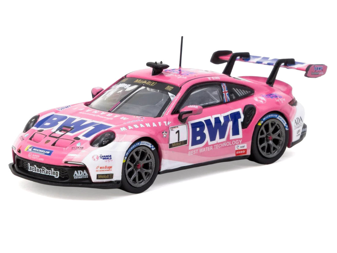 Porsche 911 GT3 Cup (992) #1 Harry King "Porsche Mobil 1 Supercup" (2024) "Hobby64" Series 1/64 Diecast Model Car by Tarmac Works-1