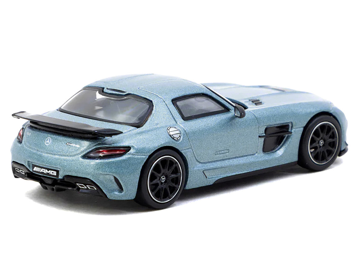 Mercedes-Benz SLS AMG Coupe Black Series Matte Blue Metallic "Global64" Series 1/64 Diecast Model by Tarmac Works 2