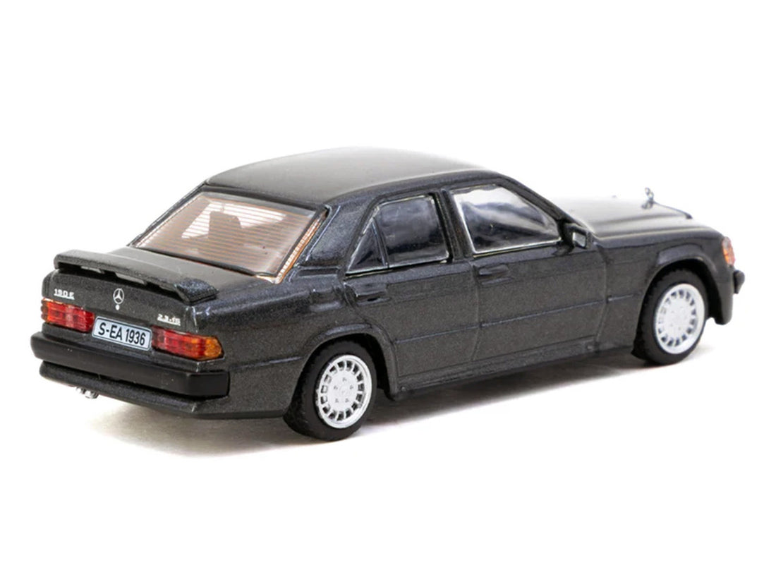 Mercedes-Benz 190 E 2.3-16 Blue-Black Metallic "Global64" Series 1/64 Diecast Model Car by Tarmac Works 3