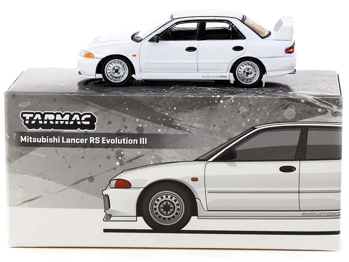 Mitsubishi Lancer RS Evolution III RHD (Right Hand Drive) White "Global64" Series 1/64 Diecast Model by Tarmac Works-1