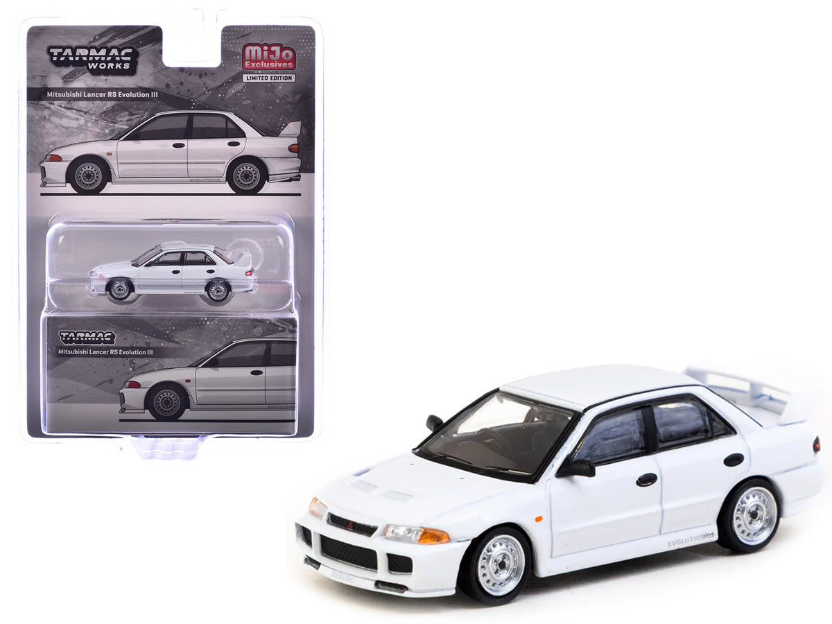 Mitsubishi Lancer RS Evolution III RHD (Right Hand Drive) White "Global64" Series 1/64 Diecast Model by Tarmac Works-2