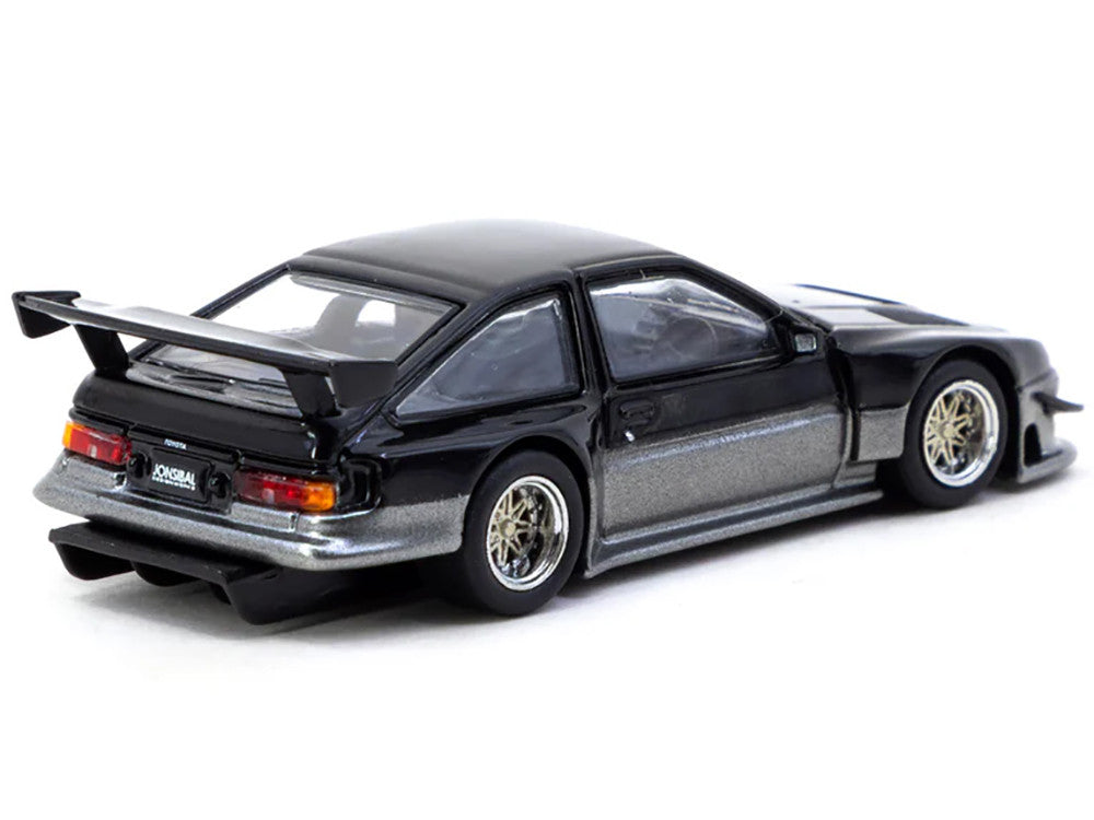 Toyota Sprinter Trueno AE86 Widebody RHD (Right Hand Drive) "Jonsibal Designworks" Black and Gray Metallic "Global64" Series 1/64 Diecast Model by Tarmac Works-1