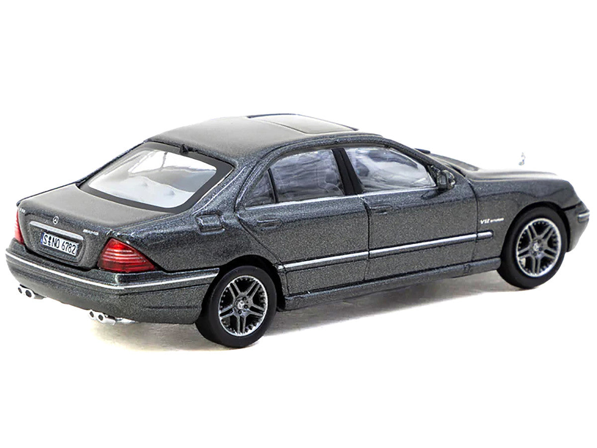 Mercedes-Benz S 65 AMG Tectite Gray Metallic "Global64" Series 1/64 Diecast Model by Tarmac Works-0